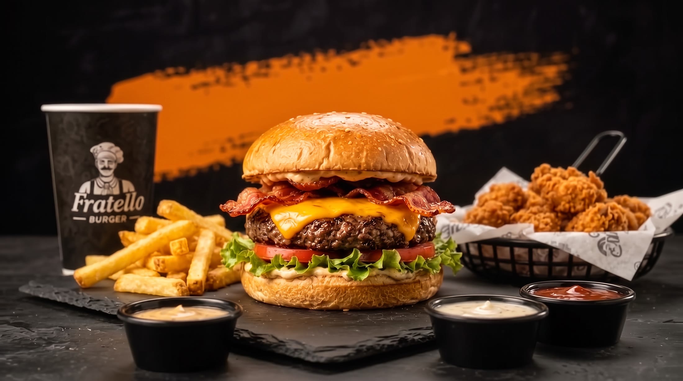 Fratello Burguer, hambúrguer artesanal grelhado na brasa